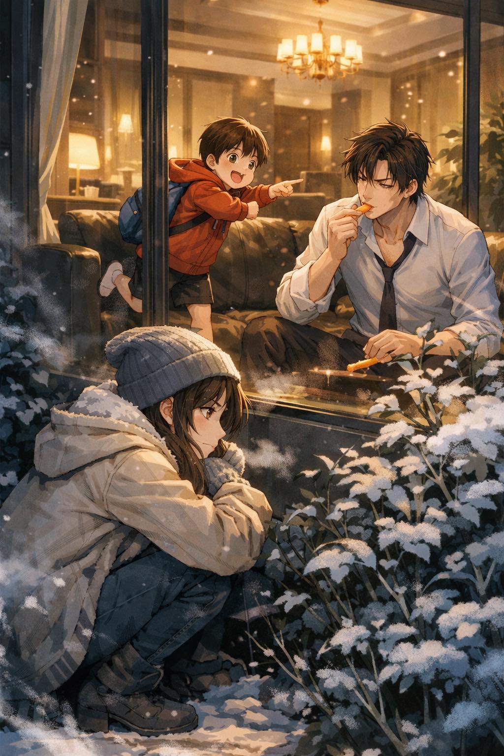 ĐỨA TRẺ TRƯỚC CỔNG BIỆT THỰ