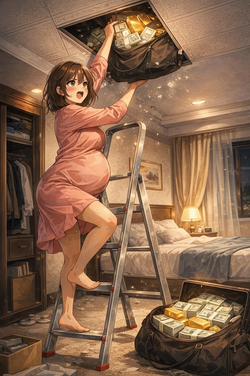 TIỀN DẤU TRÊN TRẦN NHÀ