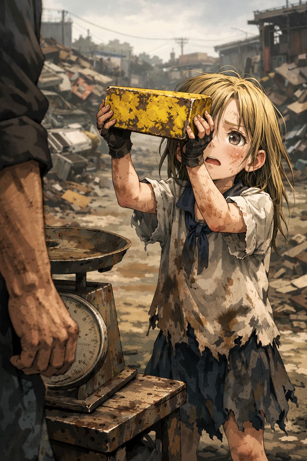 KHỐI SẮT SƠN VÀNG